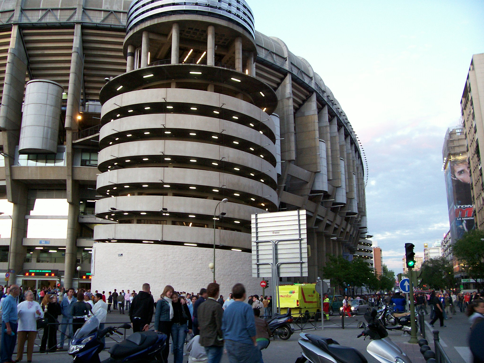 A stadion déli oldala