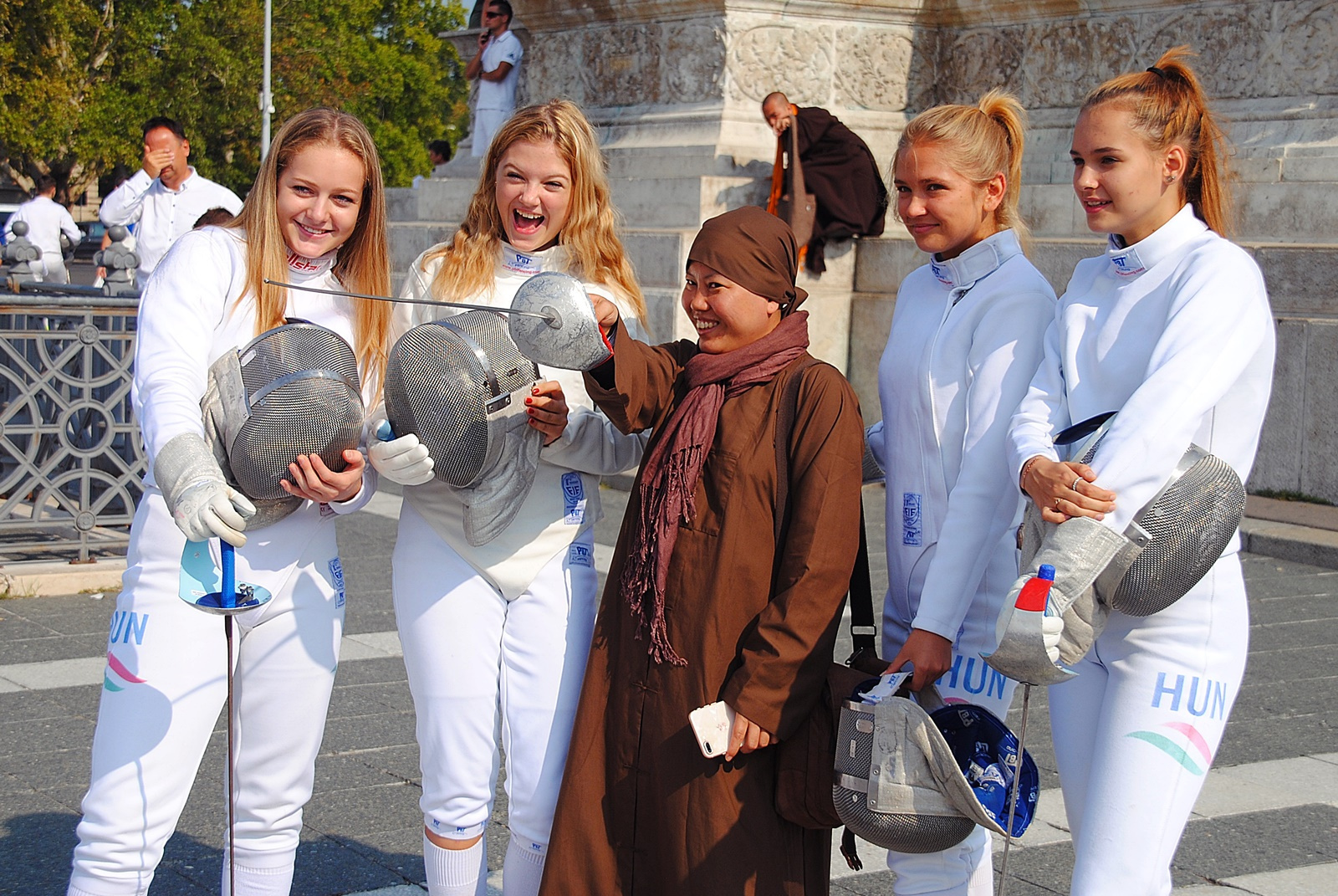 Vívó flashmob a Hősök terén (21)