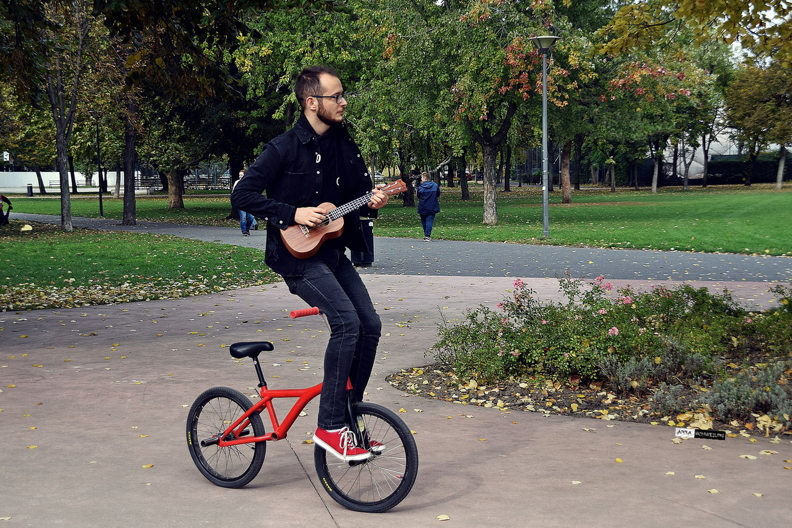 Bicikis gitáros - gitáros biciklis