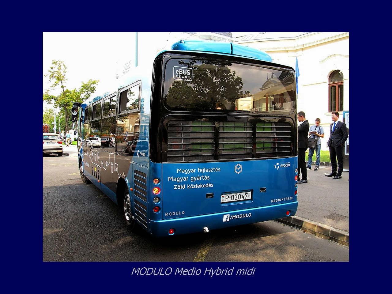 Magyar Busz, MODULO Medio Hybrid hátul