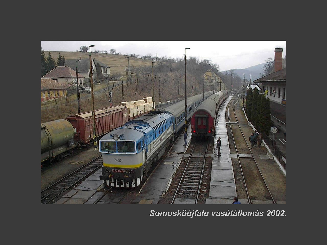 Salgótarján régen, Somoskőújfalu vasútállomás 2002.