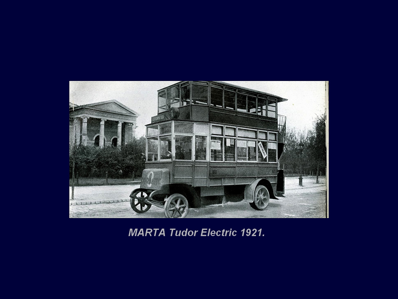 Magyar Busz, MARTA Austro-Daimler Tudor Elektric 1921