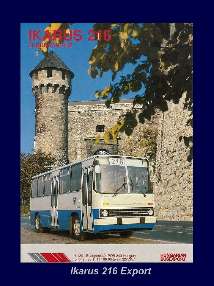 Magyar Busz, Ikarus 216 reklám