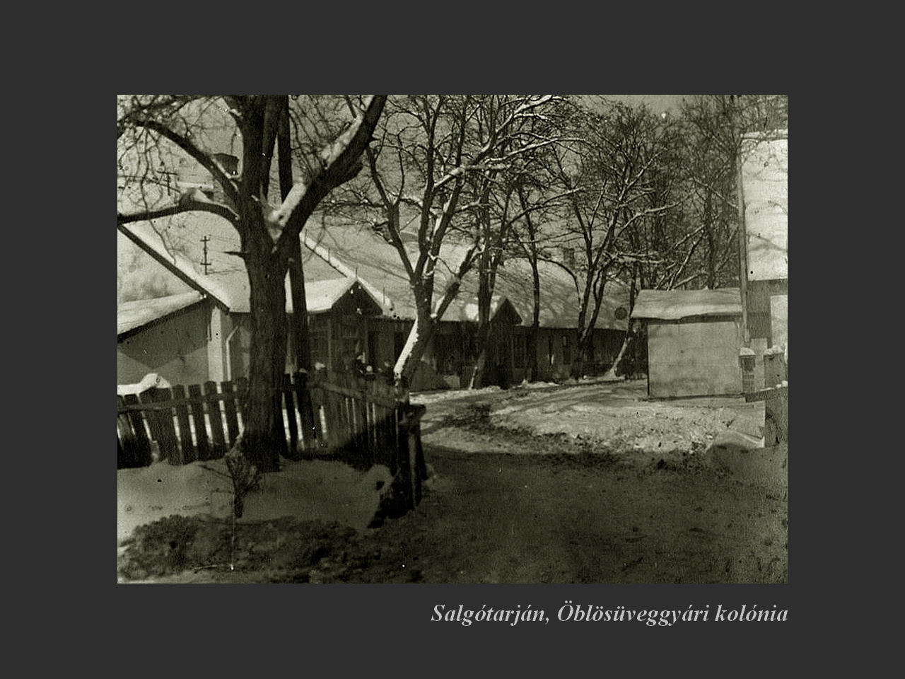 Salgótarján régen, Öblös-kolónia télen