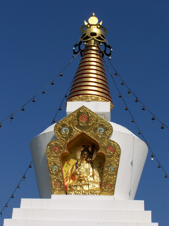 Buddhista sztupa, a csúcson