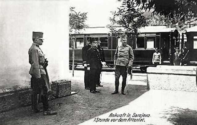 Sarajevo 1914.06.28  (Ferenc Ferdinánd érkezése 1 órával a merén