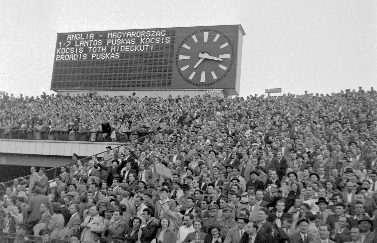 Budapest Népstadion magyar-angol 7-1 1954.05.23. (fortepan.hu)