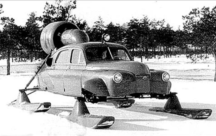 Szovjet Pobjeda Szever-2 repülőgépmotoros hómobil 1959