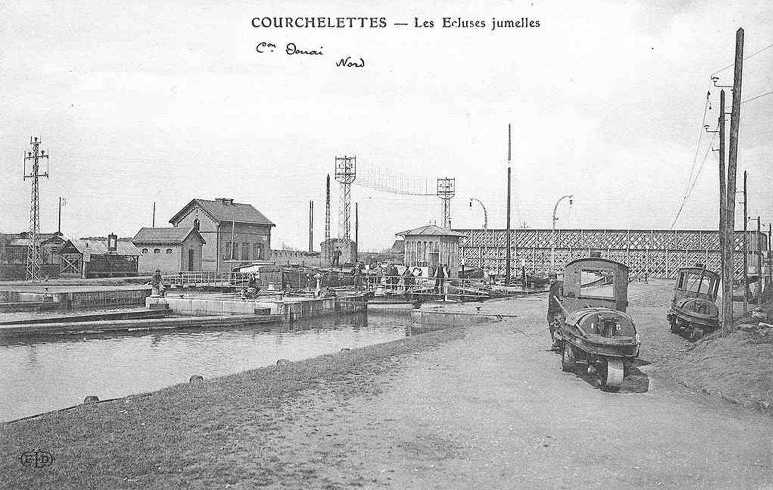 Francia elektromos hajóvontató Courchelettes 1896 (300 V, 3,6 kW
