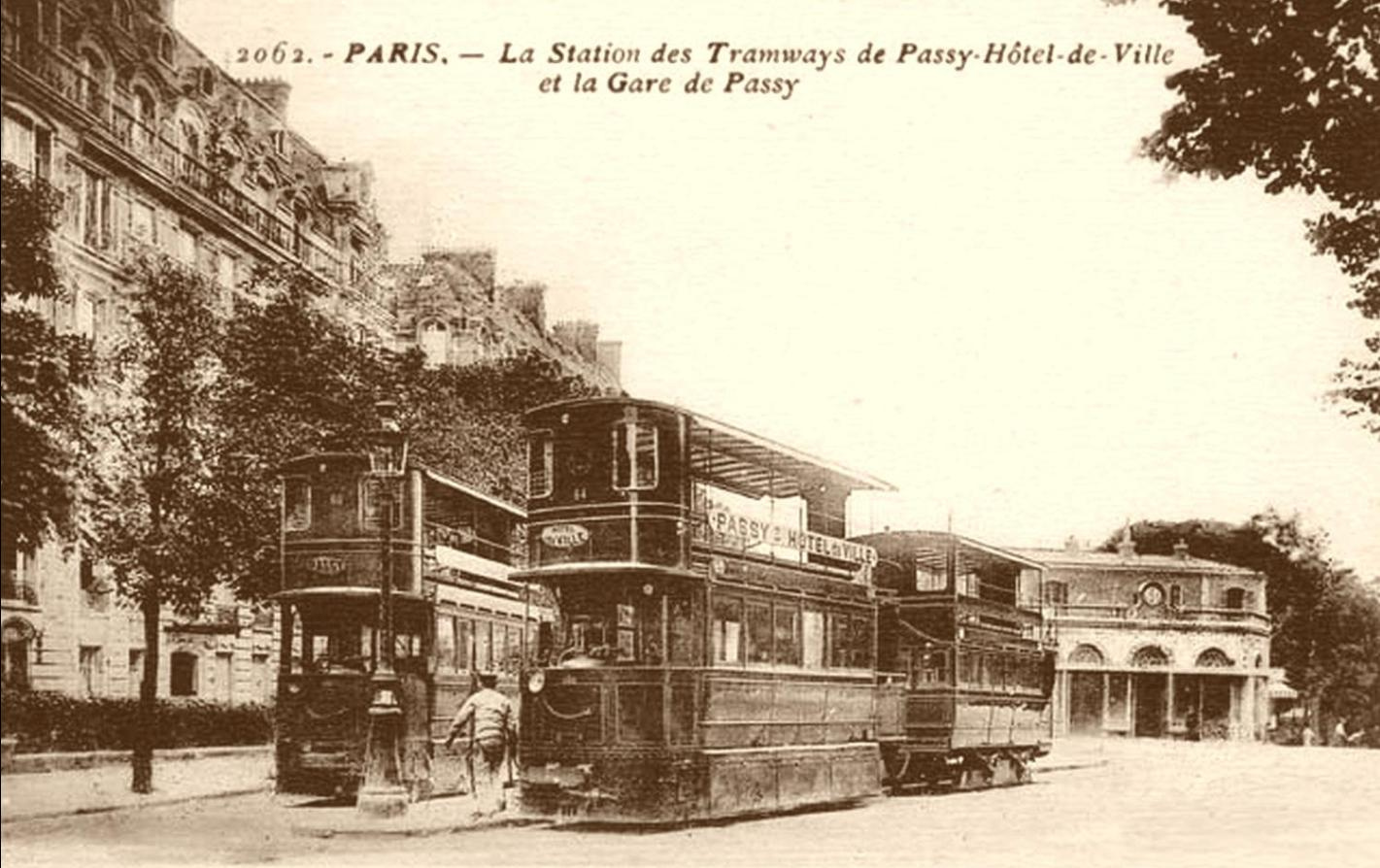 Francia sűrített levegős emeletes villamosok Párizs 1910
