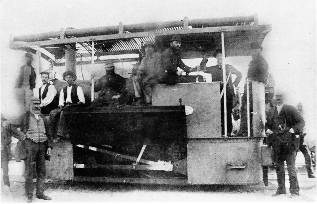Dél-afrikai Kitson kondenzációs tramway gőzmozdony 1886