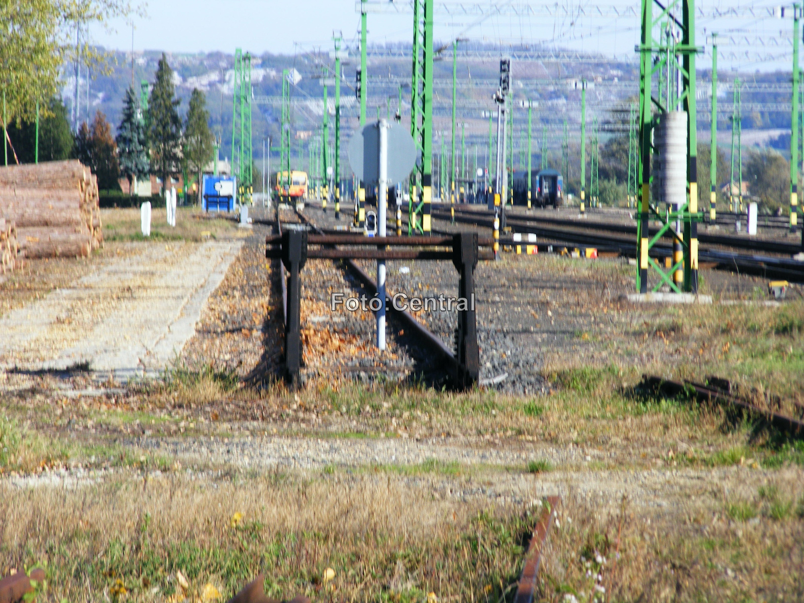 Betekintés az állomásra a kezdőpont felől.