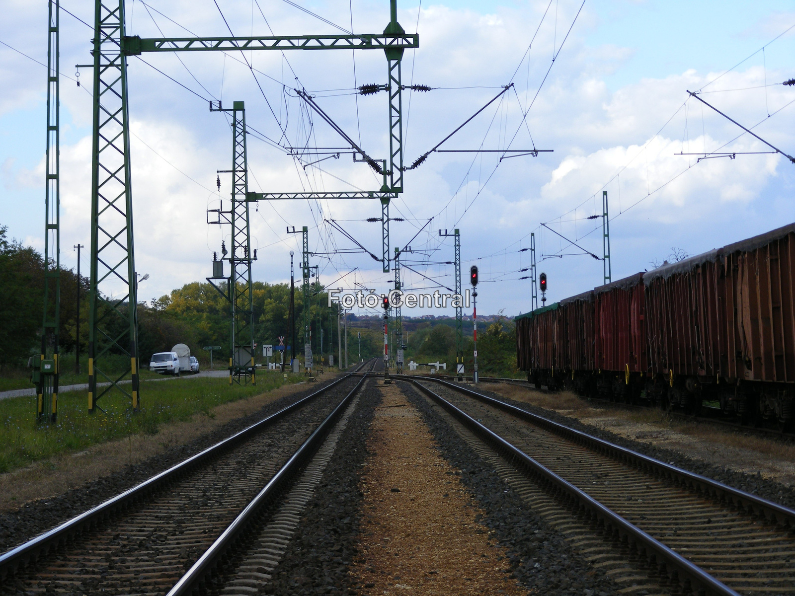 Az állomás soproni oldala.