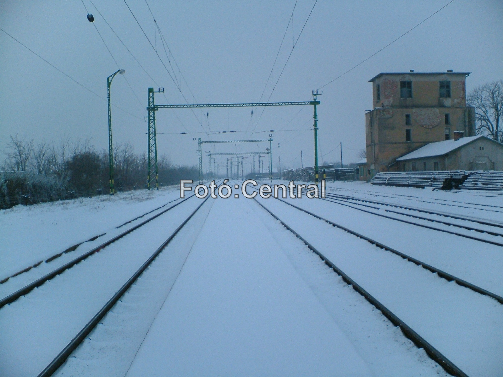 Tél az állomáson.