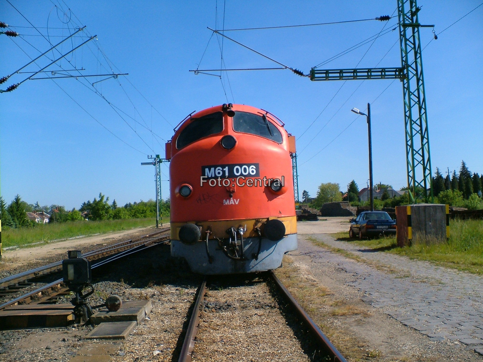 A vasútvonal 2005-ben történt átépítésekor a 006-os Nohab Lövőn 