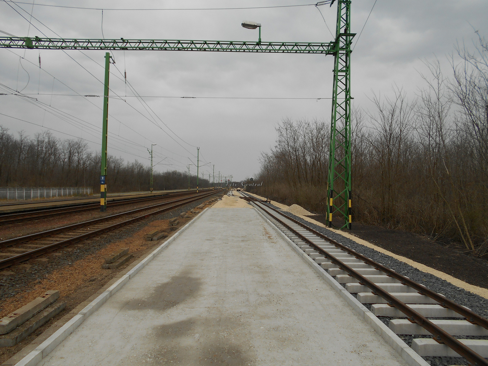 A Múzeumvasút átépítése, Fertőboz állomásnál.