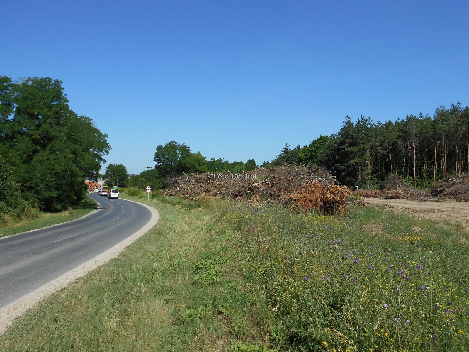 M85 gyorsforgalmi út építése Sopronnál.