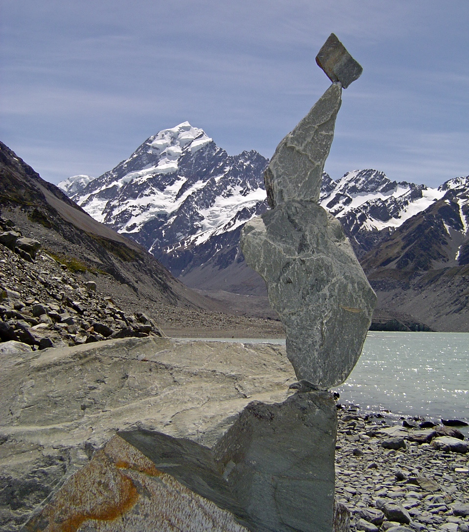 Mt Cook - Rock Balancing