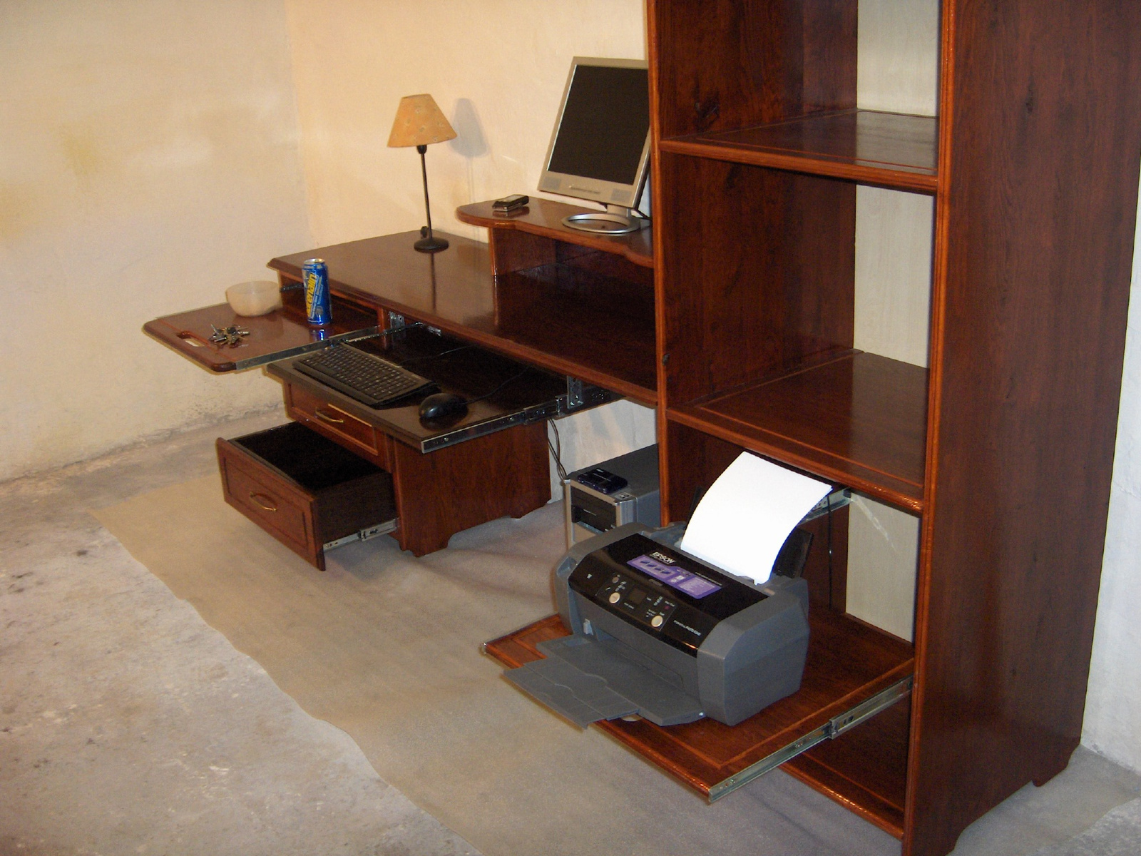 uniq design oak computer desk (23)