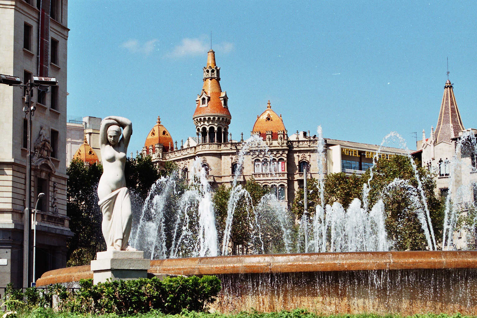 A főtér Barcelónában