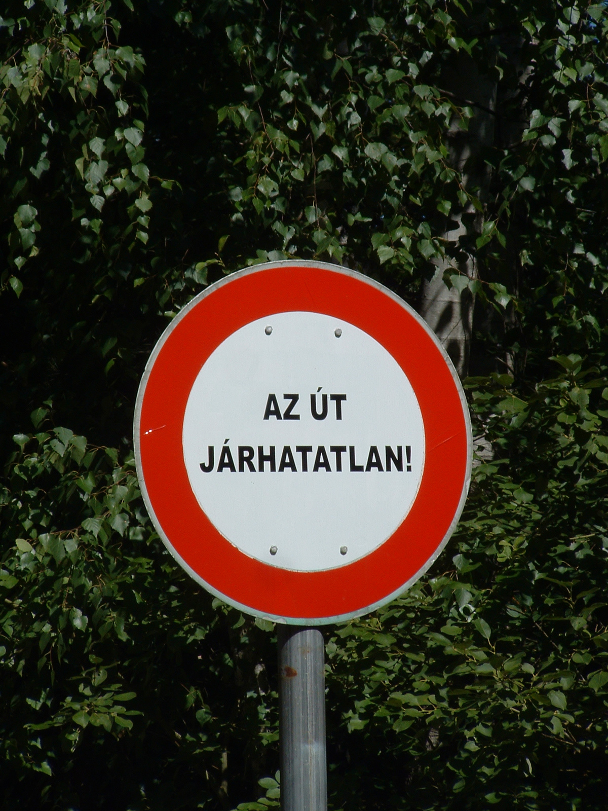 Az út járhatatlan